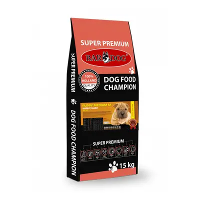 Bardog Super prémiové granule Puppy Medium M 30/20 15 kg