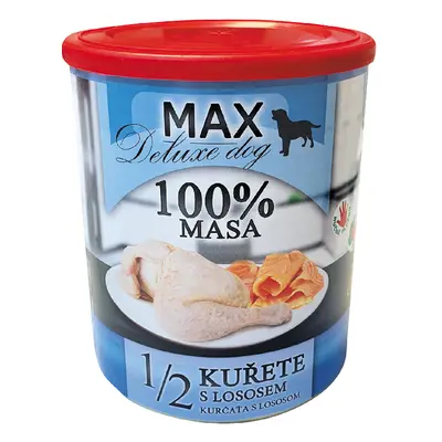 MAX deluxe 1/2 KUŘETE s lososem 800g