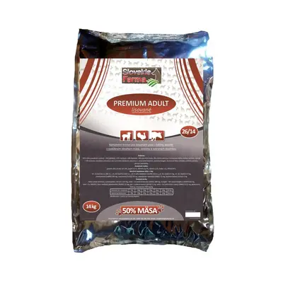 Lisované Granule Slovakia Farma - Premium Adult 26/14 - 14 kg