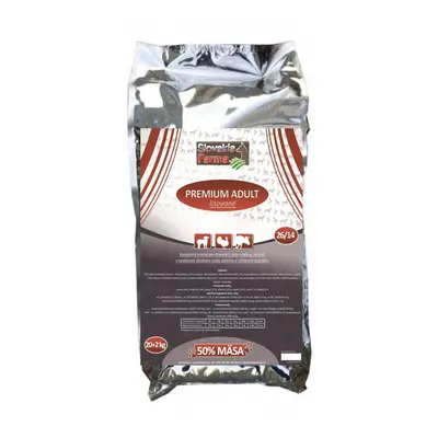 Lisované Granule Slovakia Farma - Premium Adult 26/14 - 20+2 kg