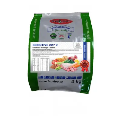 Bardog Hypoalergenní granule Sensitive 22/12 4 kg