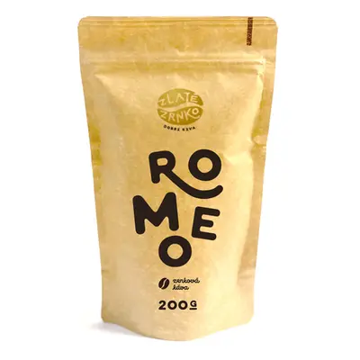 Káva Zlaté Zrnko - Romeo (Směs 85% arabika a 15% robusta) - "UNIVERZÁLNÍ" 1 kg ZRNKOVÁ