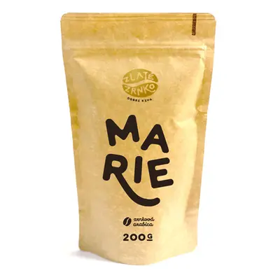 Káva Zlaté Zrnko - Marie (Směs 100% arabika) - "JEMNĚ OVOCNÁ" 1 kg MLETÁ: Mletí na moku, filtr, 