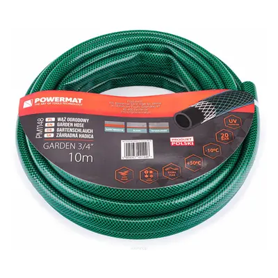 POWERMAT Zahradní hadice 3/4" 10m 3-vrstvá GARDEN PM1148