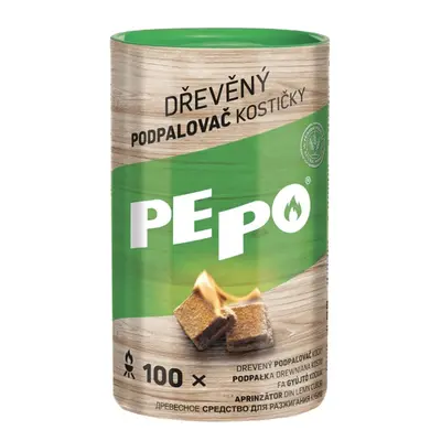 PE-PO dřevěný podpalovač - kostičky 100 ks