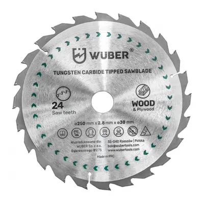 WUBER Pilový kotouč 250x2,6x30mm 24zubů W60083