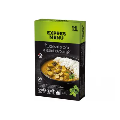 Expres Menu žluté kari s tofu a jasmínovou rýží 1 porce 500g