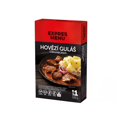 Expres Menu hovězí guláš s bramborem 1 porce 500g