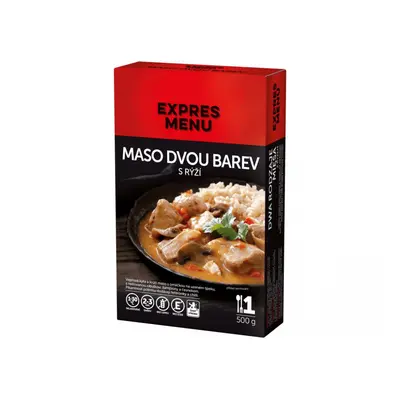 Expres Menu maso dvou barev s rýží 1 porce 500g