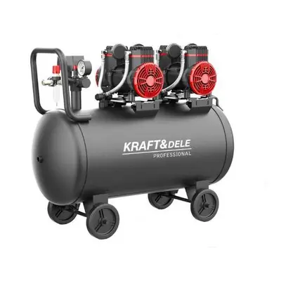 Kraft&Dele KD1392 bezolejový kompresor 100L 1500W x2