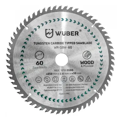 WUBER Pilový kotouč 250x2,6x30mm 60zubů W60077