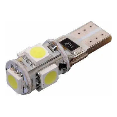 Compass Žárovka 5 SMD LED, s rezistorem CAN-BUS ready - bílá, 12V