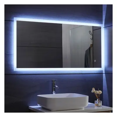 Aquamarin Koupelnové zrcadlo s LED osvětlením, 120 x 60 cm