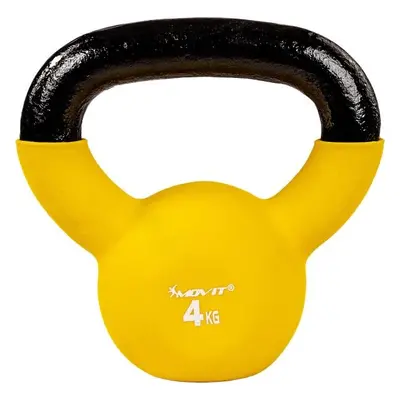 63640 MOVIT Kettlebell činka žlutá, 4 kg