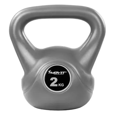 63179 Movit Kettlebell činka, 2 kg, šedá/černá