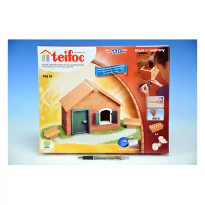 Teifoc Stavebnice Domek Daniel 110ks v krabici 35x29x4,5cm