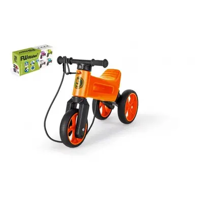 Odrážedlo FUNNY WHEELS Rider SuperSport oranž. 2v1+popruh, výš. sedla 28/30cm nos. 25kg 18m+ v k