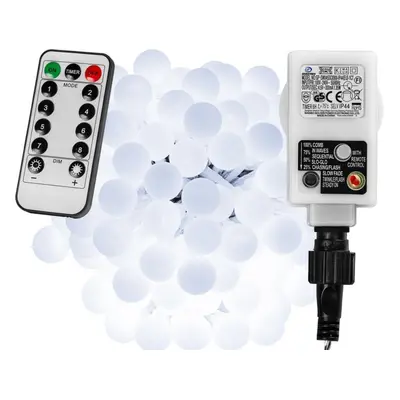 VOLTRONIC® 67307 Párty osvětlení - 10 m, 100 LED diod, studeně bílé + ovladač