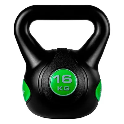 MOVIT 66836 MOVIT Kettlebell činka - 16 kg, černá/zelená