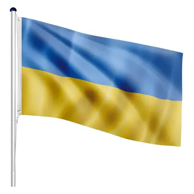 FLAGMASTER® 92493 FLAGMASTER Vlajkový stožár vč. vlajky Ukrajina, 650 cm