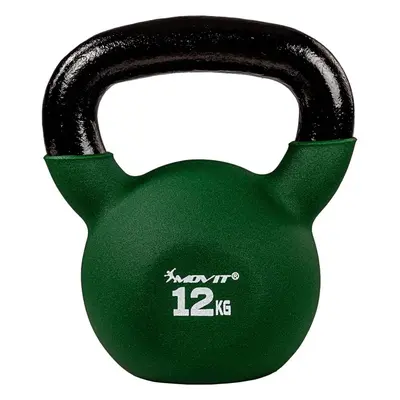 63644 MOVIT Kettlebell činka tmavě zelená, 12 kg