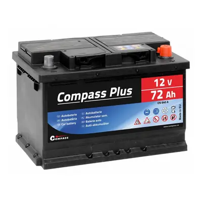 Compass Autobaterie Plus - 12V, 72Ah, 640A