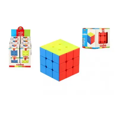 Kostka hlavolam 3x3x3 plast 5,5x5,5x5,5cm v krabičce