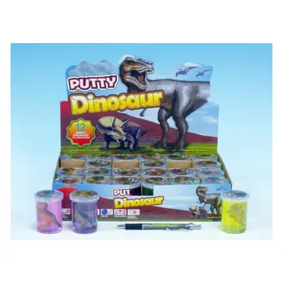 Sliz - hmota dinosaurus 6cm asst 6 barev 24ks v boxu