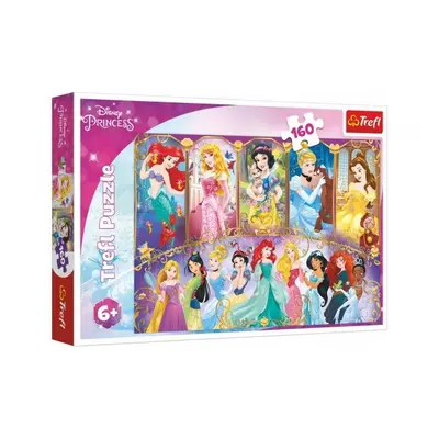 Puzzle Portréty princezen Disney 41x27,5cm 160 dílků v krabici 29x19x4cm