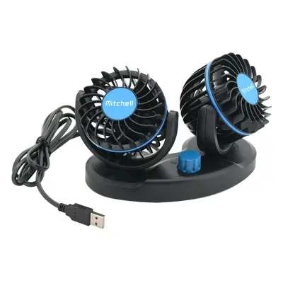 Compass 93203 Ventilátor MITCHELL DUO 2x85mm USB 5V na palubní desku