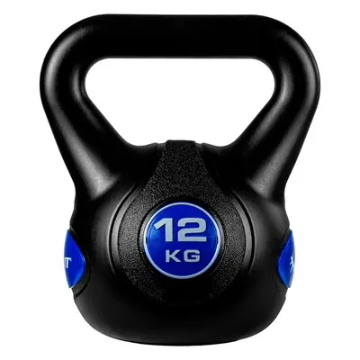 MOVIT 66835 MOVIT Kettlebell činka - 12 kg, černá/tmavě modrá