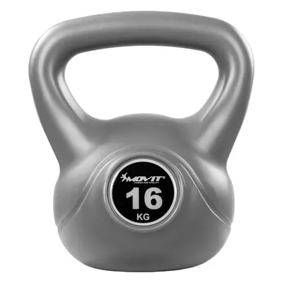 63188 Movit Kettlebell činka, 16 kg, šedá/černá