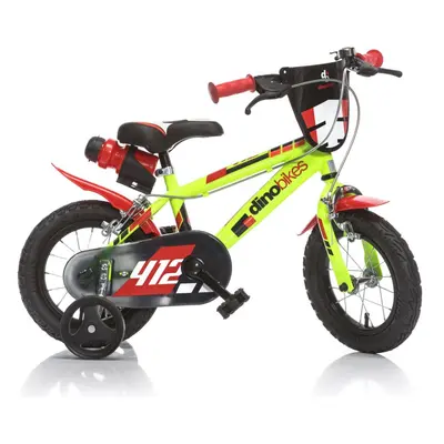 Dino Bikes Dětské kolo 12, HiTech ocel, svítivě zelené