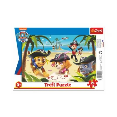 Puzzle deskové Přátelé z Tlapkové patroly/Paw Patrol 33x23cm 15 dílků