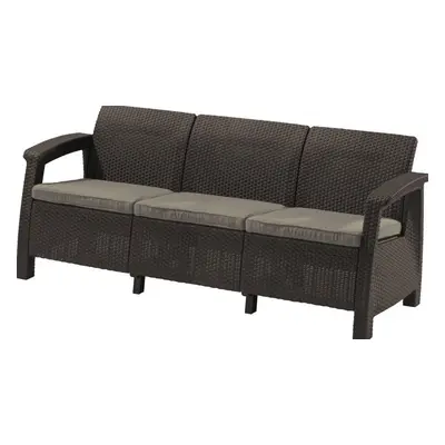 Allibert CORFU LOVE SEAT MAX 2930 Zahradní pohovka - hnědá