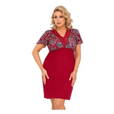 Luxusní košilka Rita plus size bordó