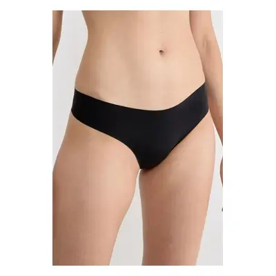 2 pack Tanga bezešvá Sloggi Zero Microfibre Hipstring černé