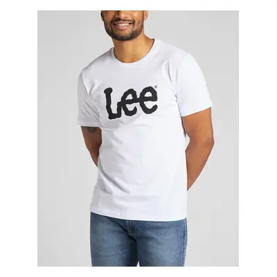 Lee WOBBLY LOGO TEE WHITE