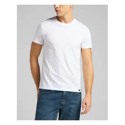 Lee TWIN PACK CREW WHITE