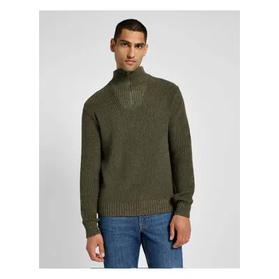 Lee HALF ZIP KNIT MERCANTILE GREEN