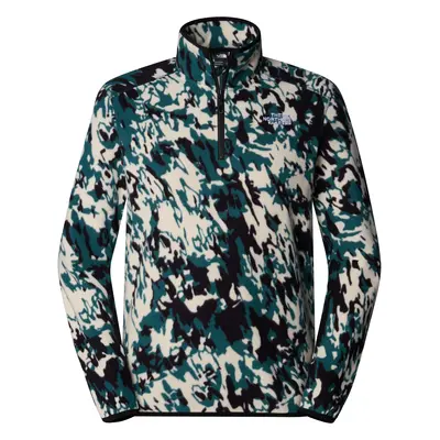 The North Face PÁNSKÁ MIKINA 100 GLACIER PRINTED 1/4 ZIP