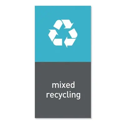 Simplehuman magnetický štítek na odpadkový koš - recyklovatelný odpad"mixed recycling"