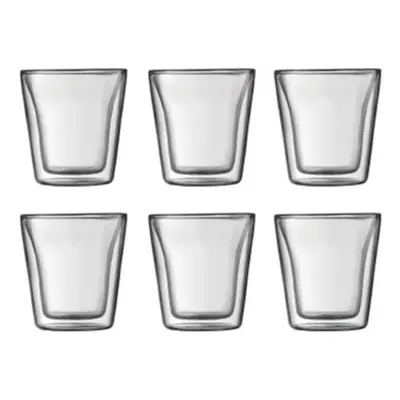 BODUM AG Set 6ks skleniček Bodum 10108-10-12, dvojitá stěna, silikonové sklo, 0,1 l