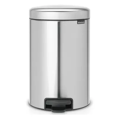 Brabantia pedálový odpadkový koš newIcon, 12l, matná ocel,FPP,112041