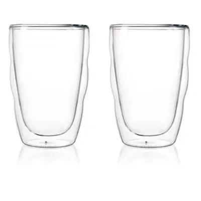 BODUM AG Set 2ks skleniček Bodum 10485-10, dvojitá stěna, extra malé, silikonové sklo, 0,35 l