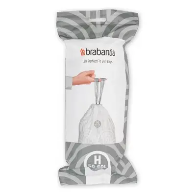 Brabantia PerfectFit pytle do koše 50-60 L (H) – 20 ks sáčků v roli, 30 µm