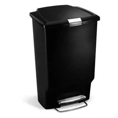 Pedálový odpadkový koš Simplehuman 45 l, obdélníkový, plast, černý