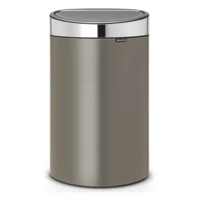 Brabantia dotykový odpadkový koš Touch Bin, 40l, platinová / matná ocel, 114885