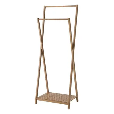 Bambusový věšák na oblečení Compactor Stender Bamboo - dvojitý 60 x 34 x 142/162cm