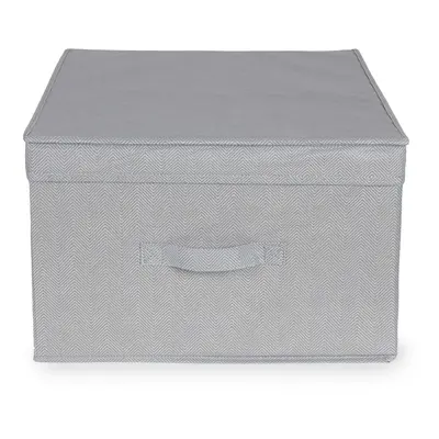 Skládací úložná krabice - karton box Compactor Wos 40 x 50 x v.25 cm, šedá